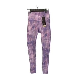Calia Essential Collection Geometric Printed Leggings NWT Womens Sz XS Purple